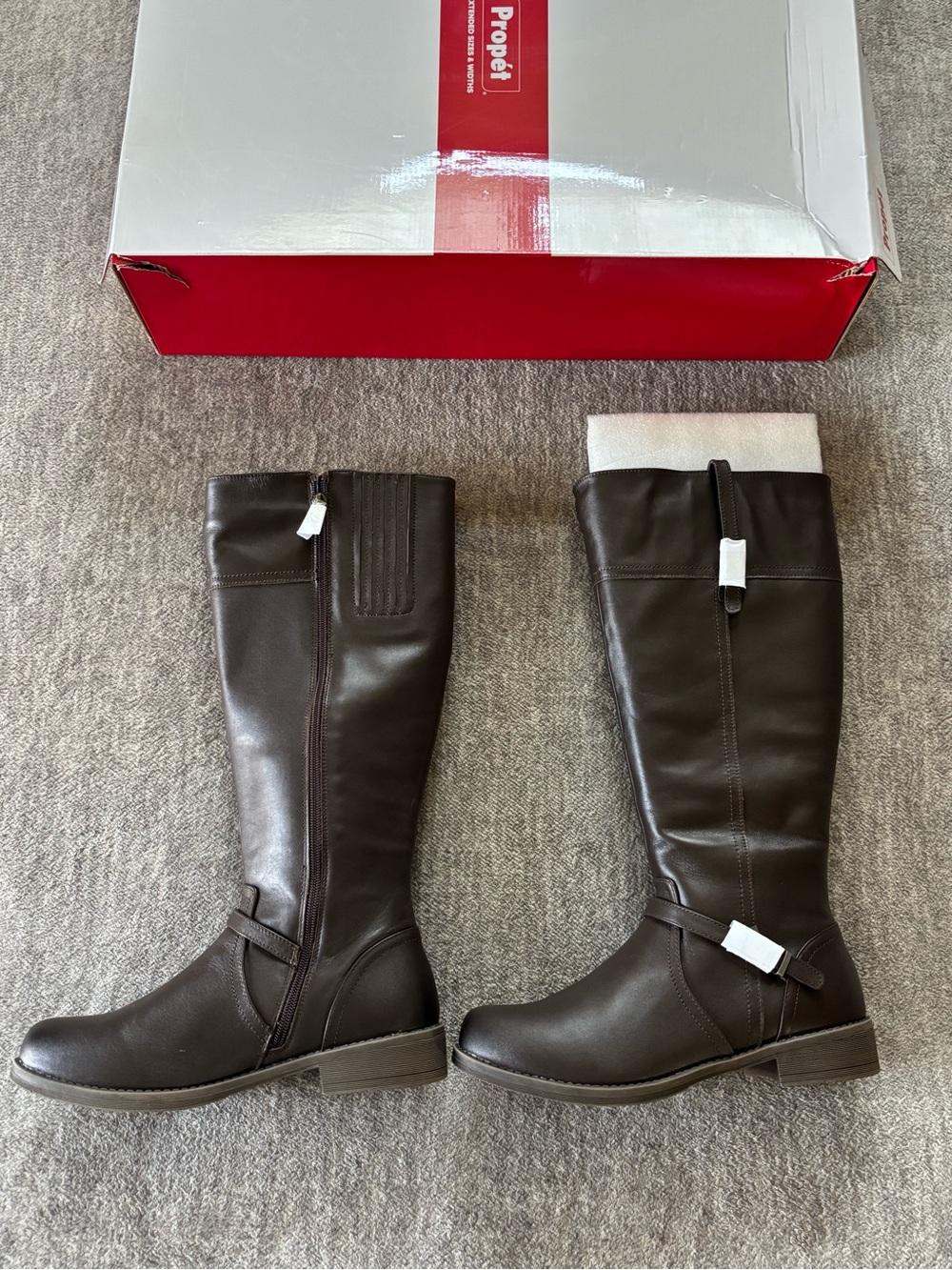 Propet Brown Tasha Women's Knee-High Leather Boots 10W NWB